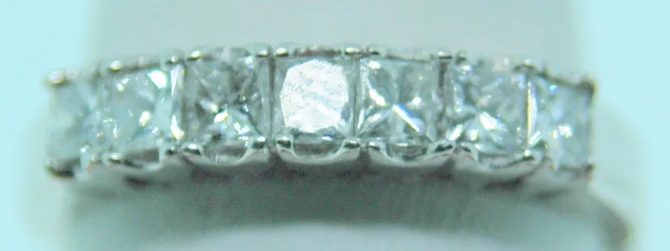 14K White 0.75ct Diamond Anniversary Women's Wedding Band