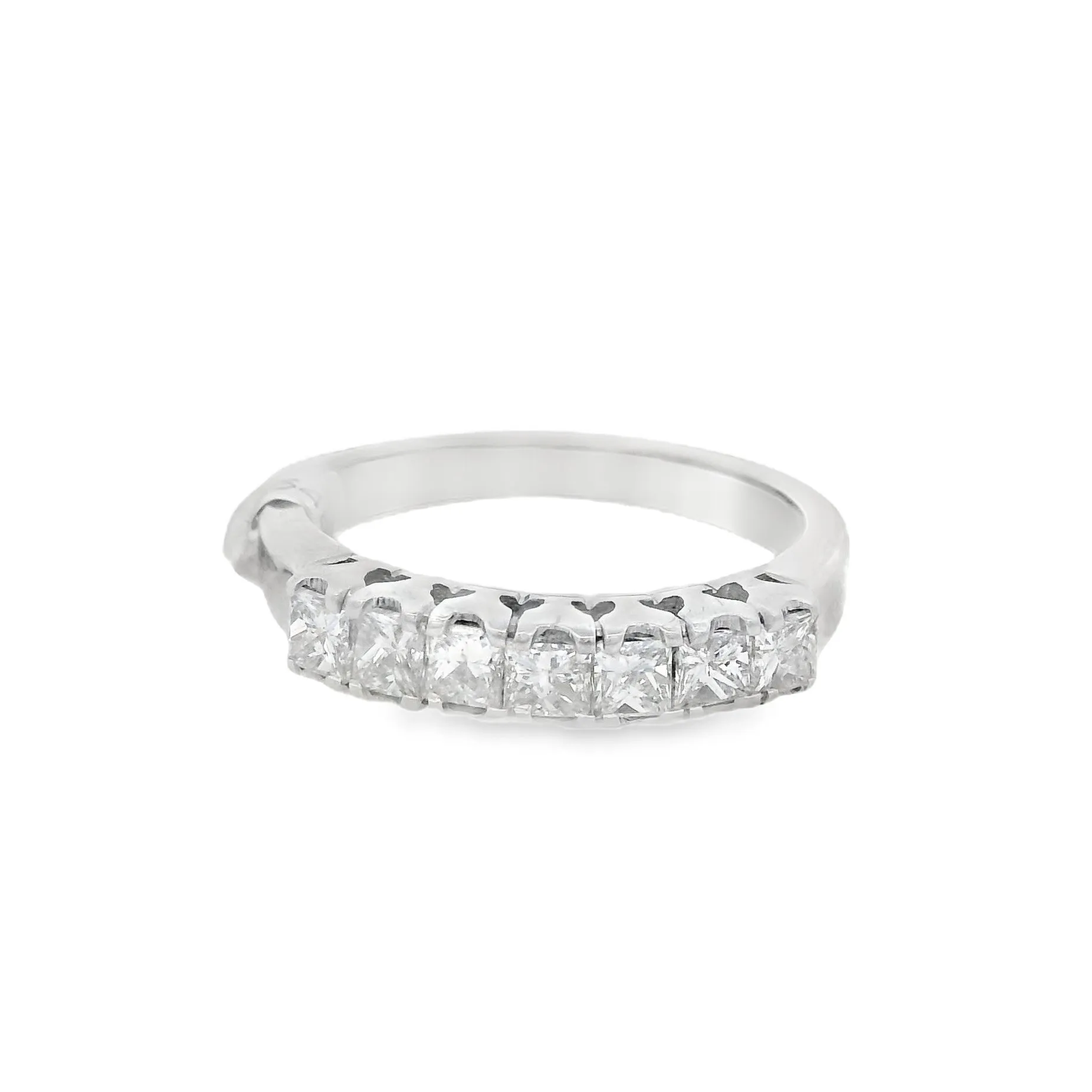 14K White 0.75ct Diamond Anniversary Women's Wedding Band