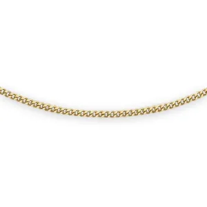 18ct Gold 1mm Curb Chain