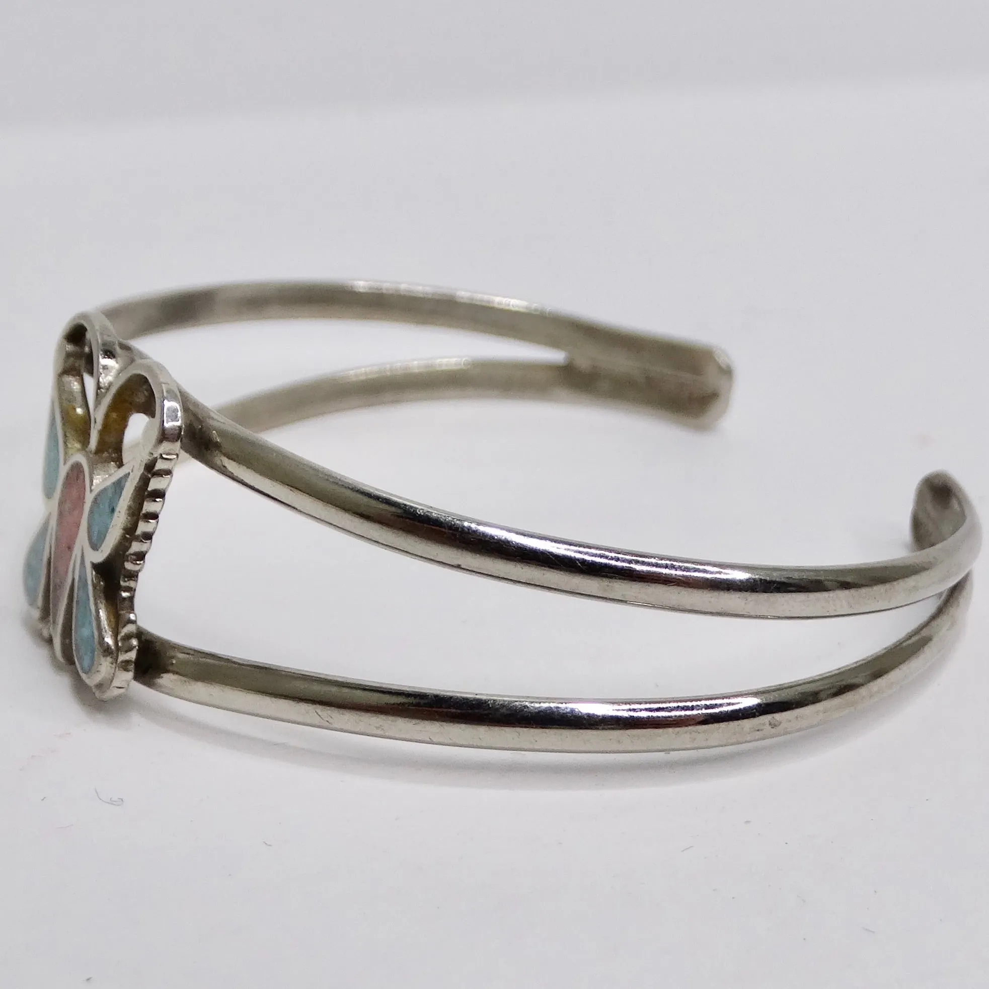 1950 Navajo Silver Butterfly Cuff Bracelet
