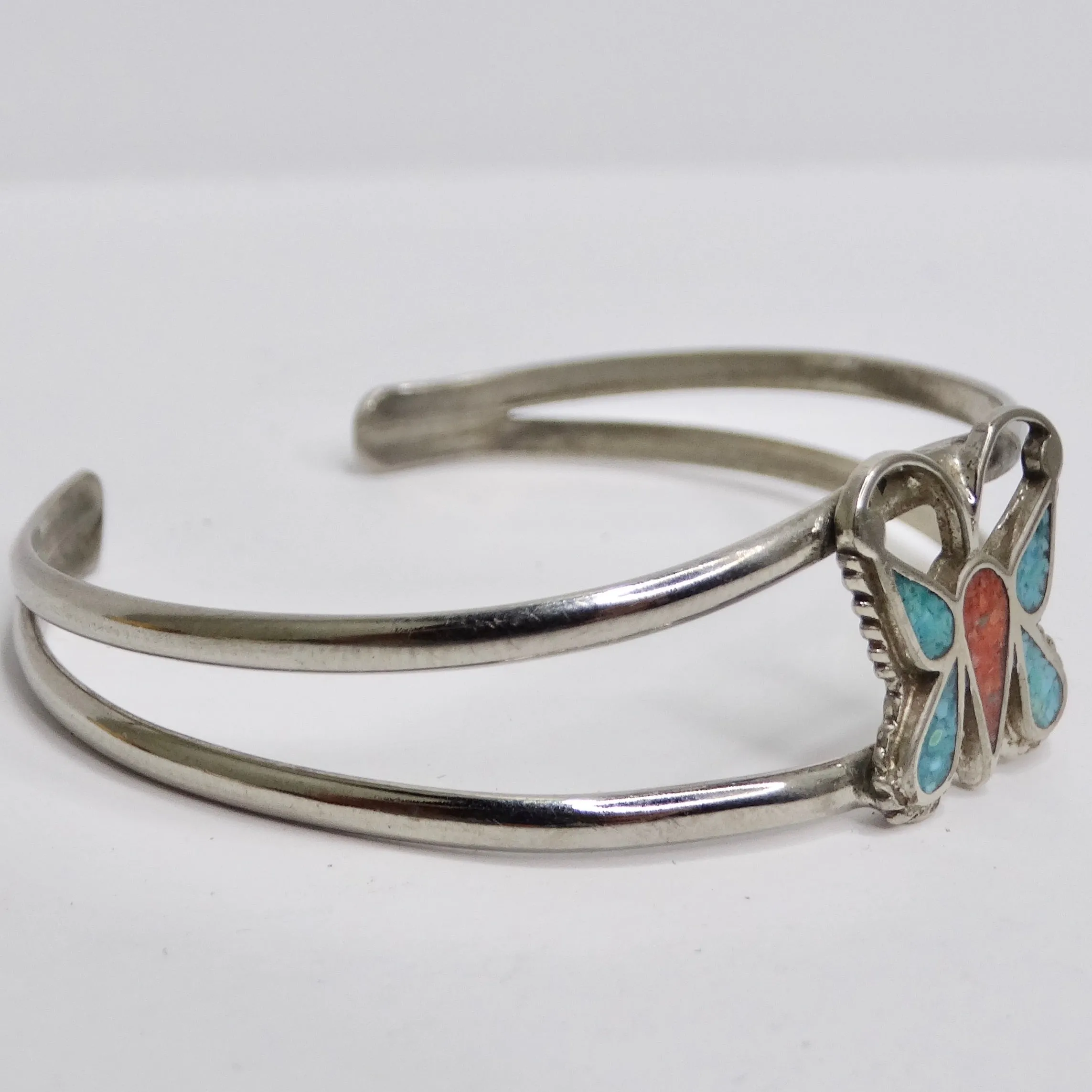 1950 Navajo Silver Butterfly Cuff Bracelet