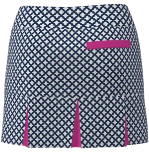 AB SPORT Women's Mosaic Print Back Pleat Golf Skirt - MOSWNW