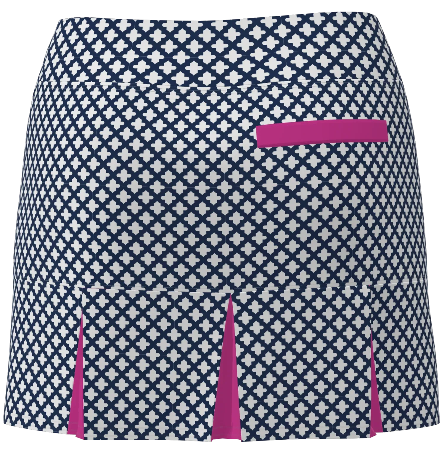 AB SPORT Women's Mosaic Print Back Pleat Golf Skirt - MOSWNW
