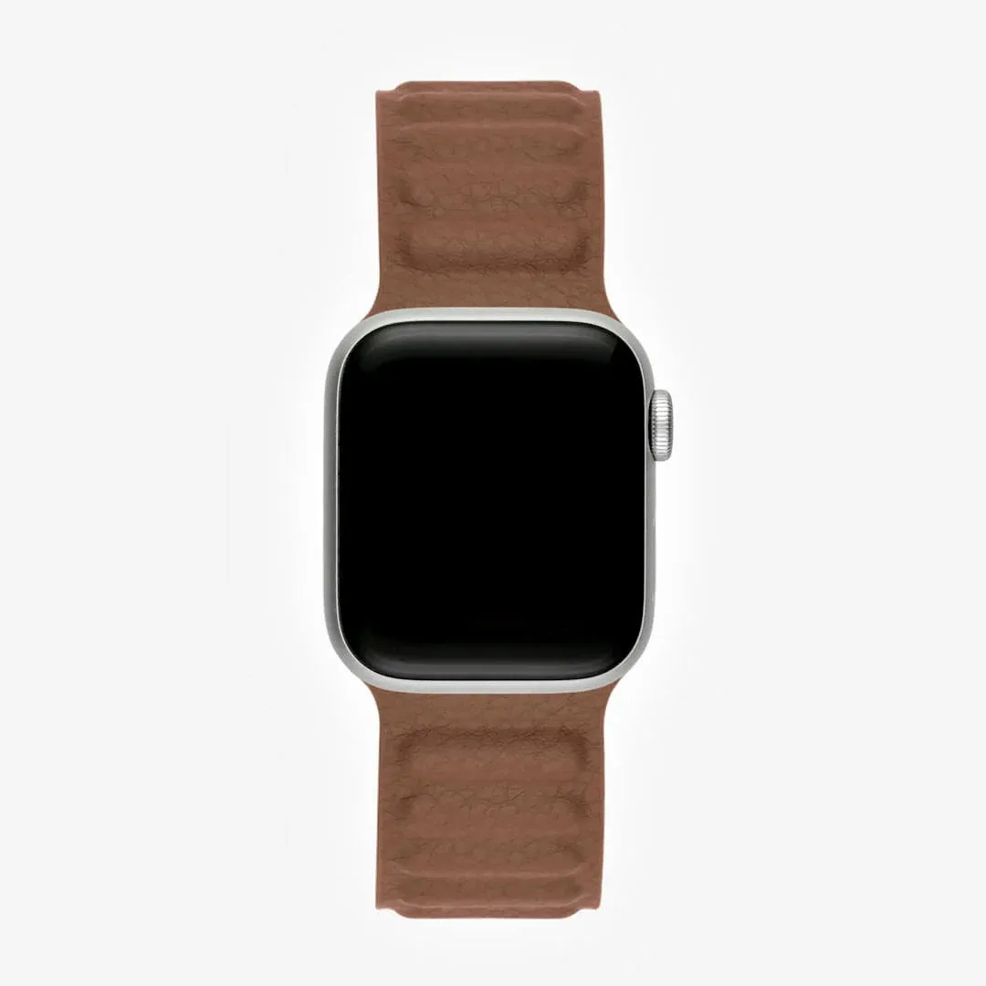 Apple Watch Leather Link Strap (40mm) - Saddle Brown