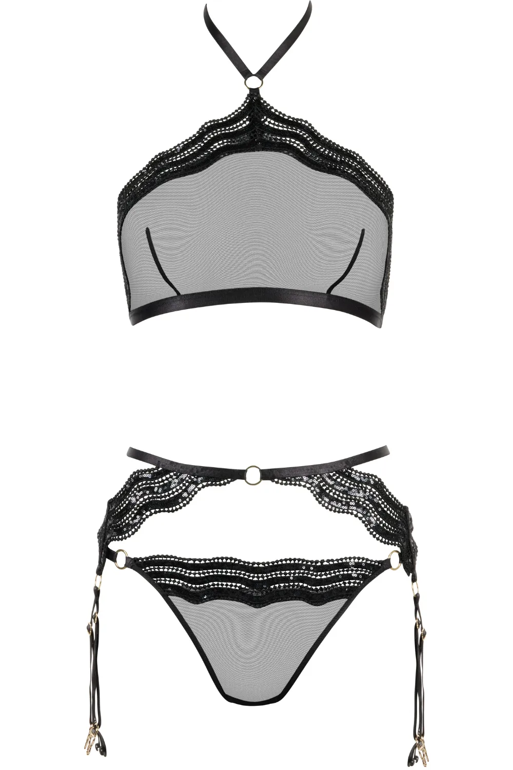 Boîte à Désir Naughty List 3-piece lingerie set