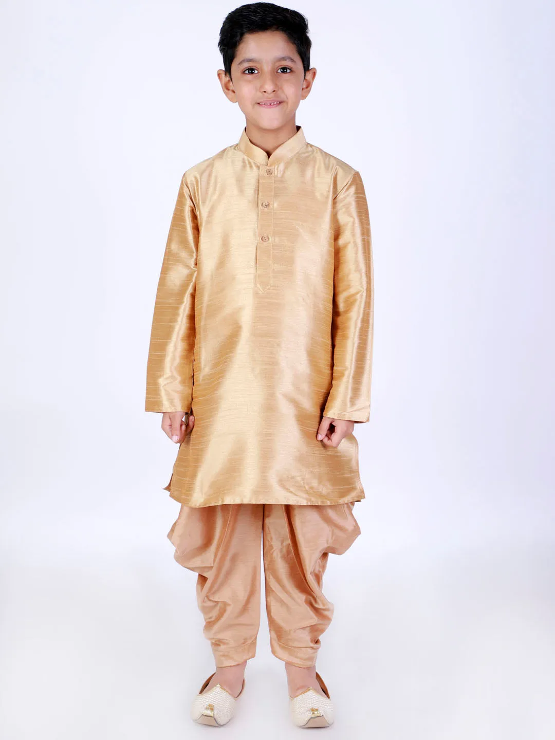 Boy's Rose Gold Dhoti - Vastramay Boys