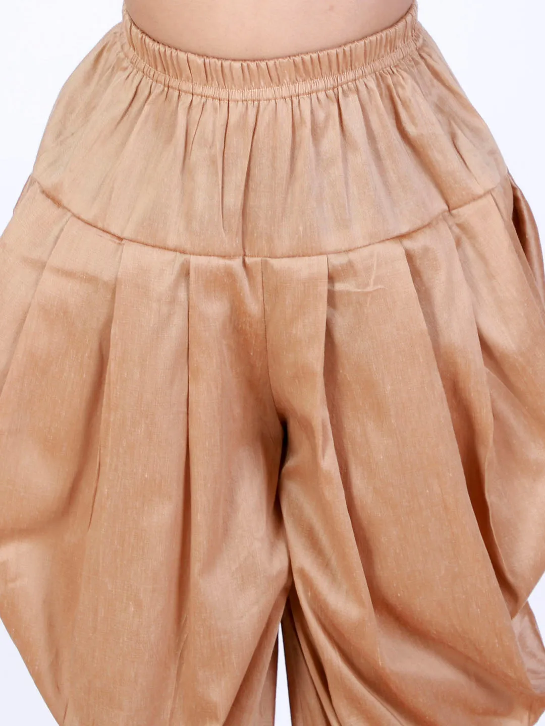 Boy's Rose Gold Dhoti - Vastramay Boys