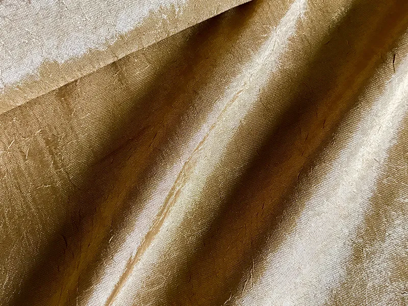 Camel Brown Silk Blend Fabric