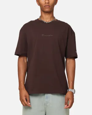 Champion Heritage New Script T-Shirt Brown
