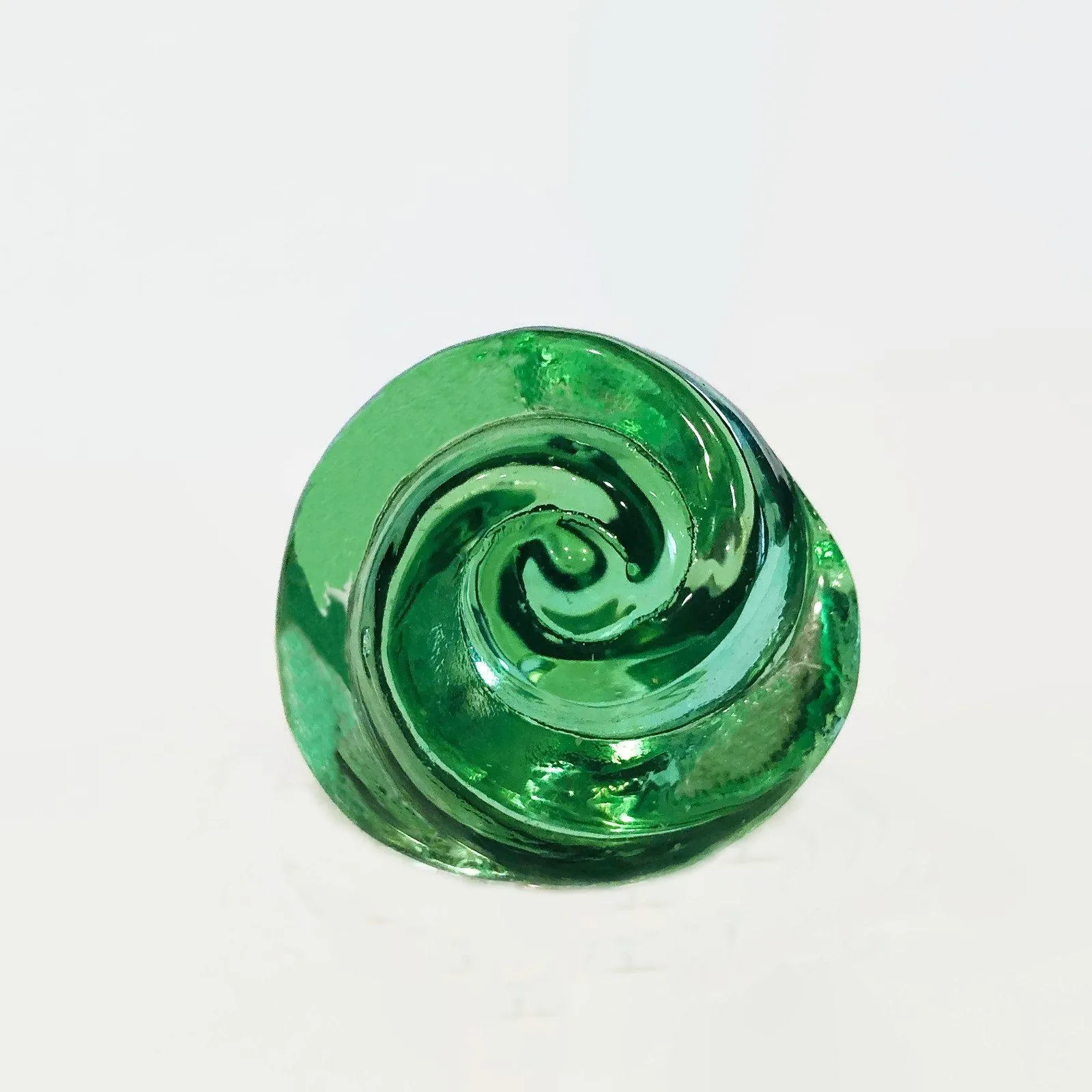 Chic Shabby Mint Green Glass Swirled Cabinet Knobs 1.50 Inch