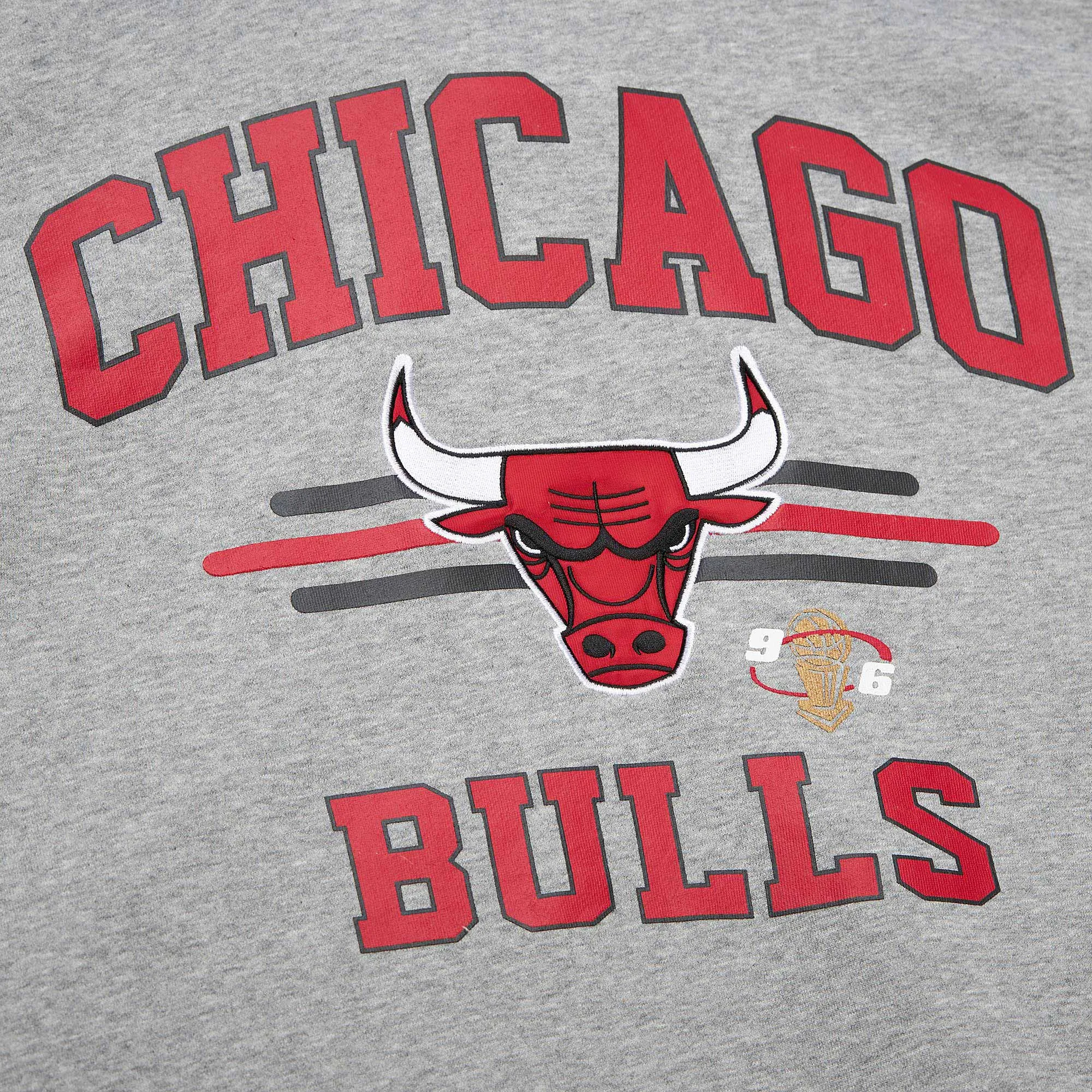 Chicago Bulls Mitchell & Ness Vintage Logo 4.0 Crewneck Sweatshirt