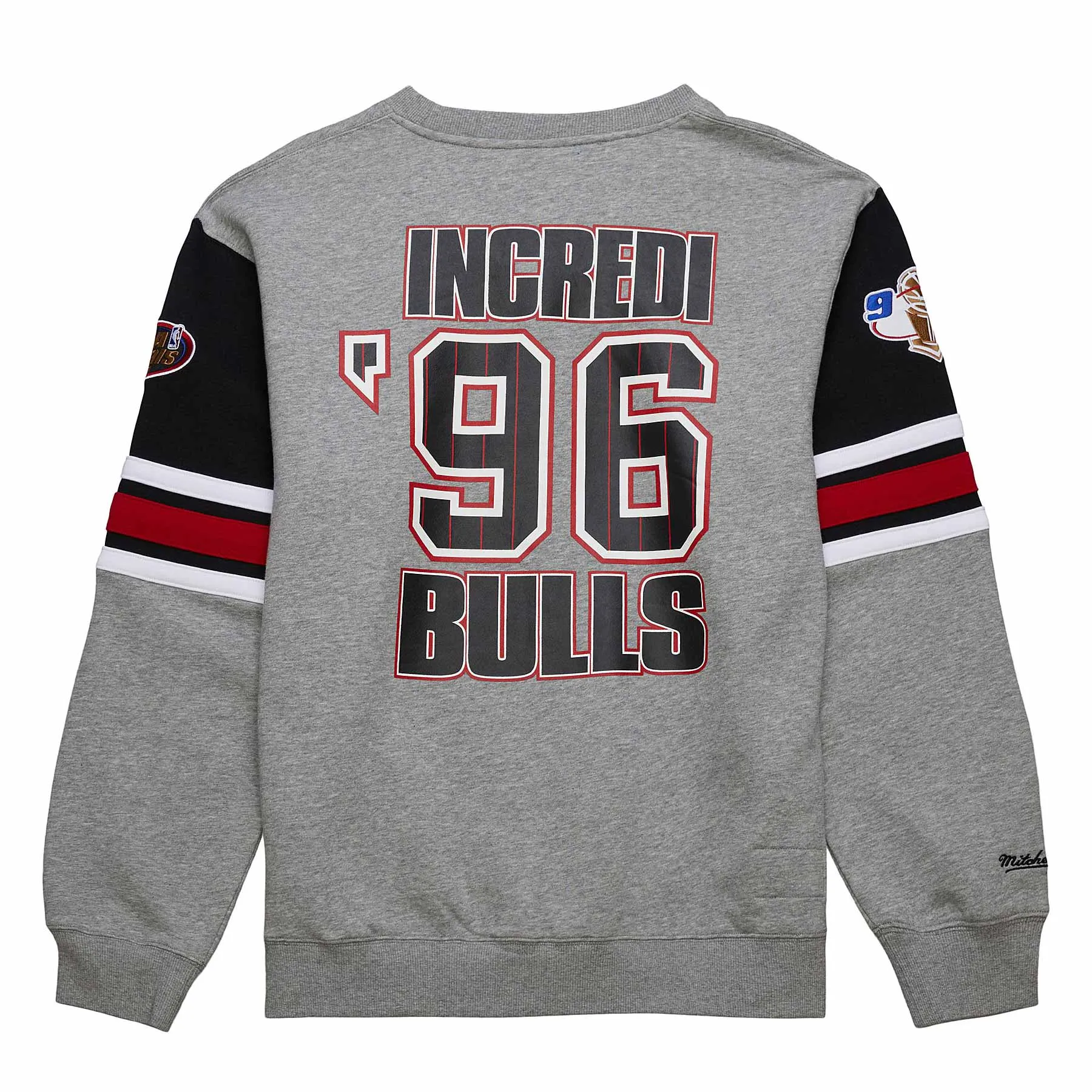 Chicago Bulls Mitchell & Ness Vintage Logo 4.0 Crewneck Sweatshirt