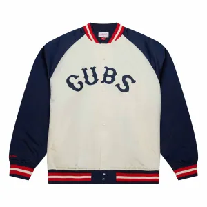 Chicago Cubs Mitchell & Ness Double Clutch Satin Jacket