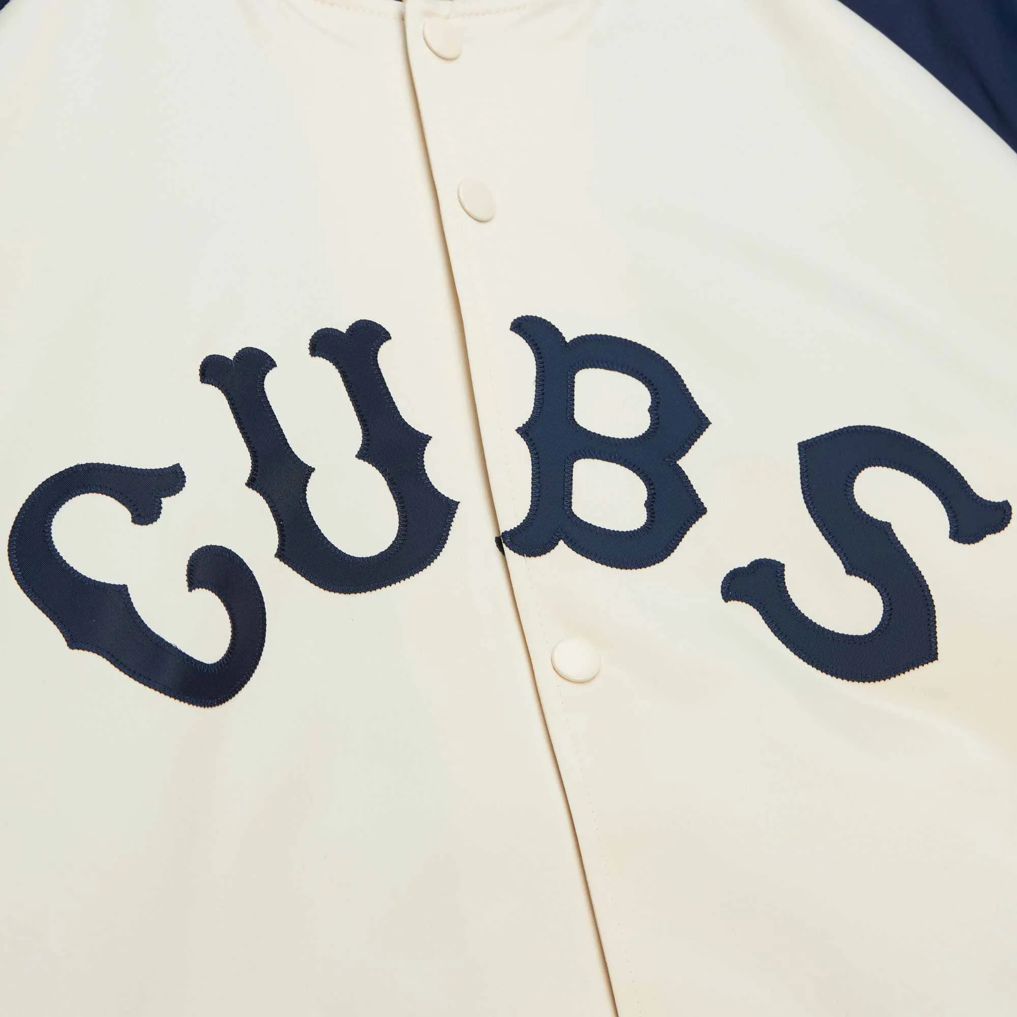Chicago Cubs Mitchell & Ness Double Clutch Satin Jacket