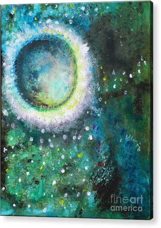 CRYSTAL MOON - Acrylic Print #1033
