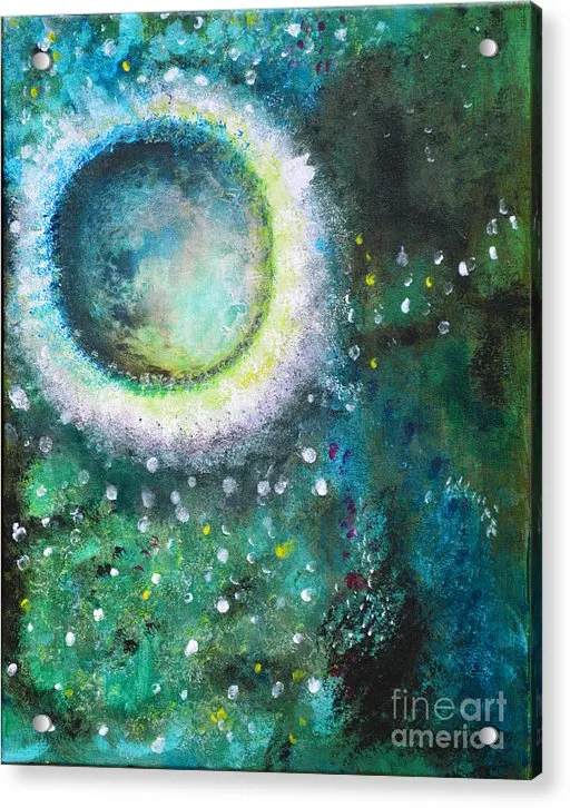 CRYSTAL MOON - Acrylic Print #1033