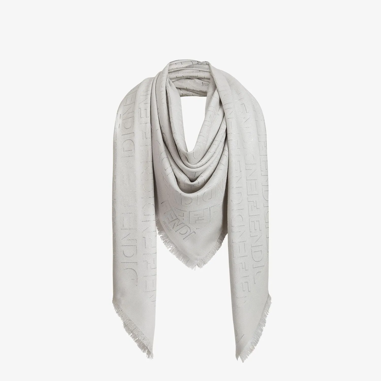 FENDI Luxury Diagonal Scarf 140x140cm for Women