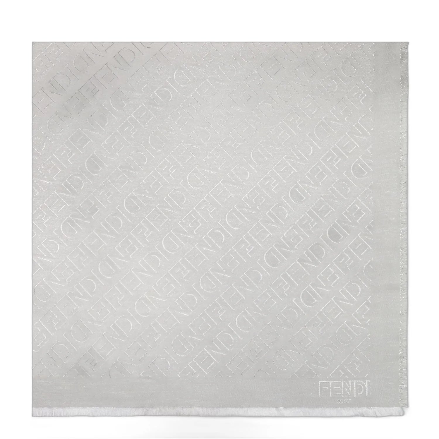 FENDI Luxury Diagonal Scarf 140x140cm for Women