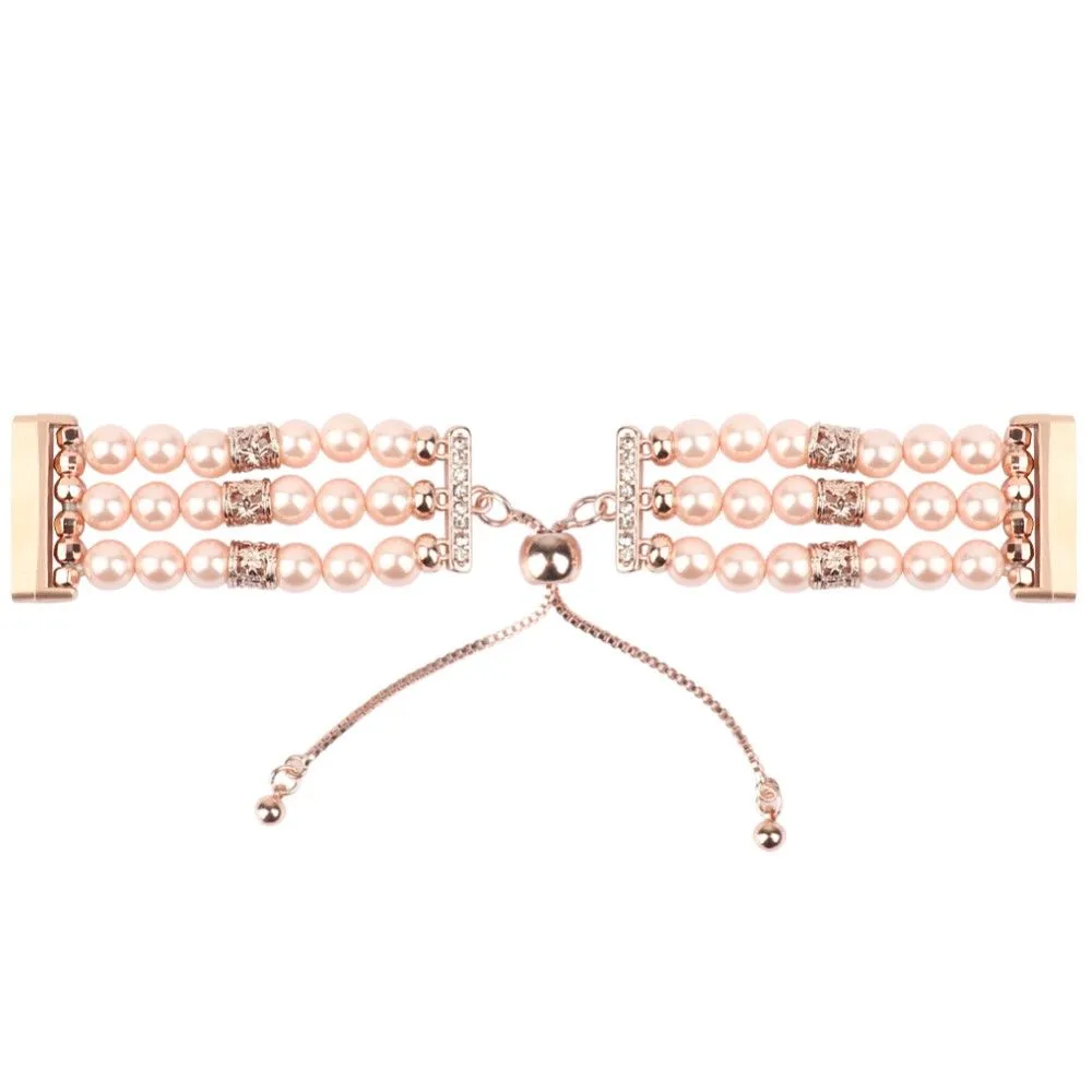 Fitbit Versa 3 fashionable décor watch strap - Pink