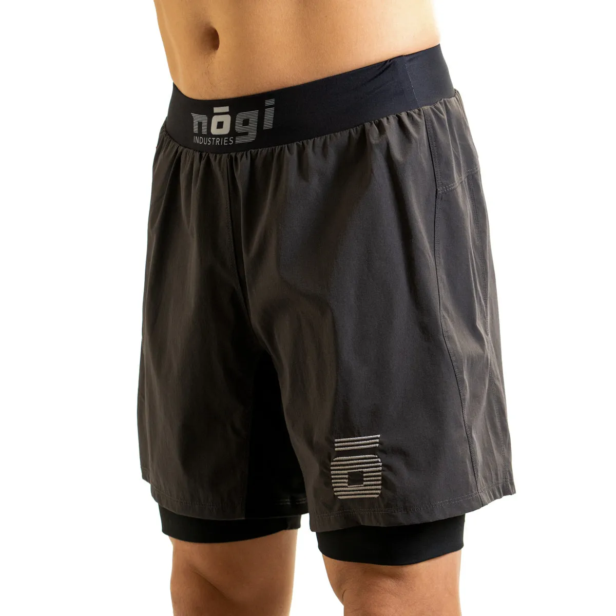 Ghost 7" Premium Lined Grappling Shorts - New Jersey Gray