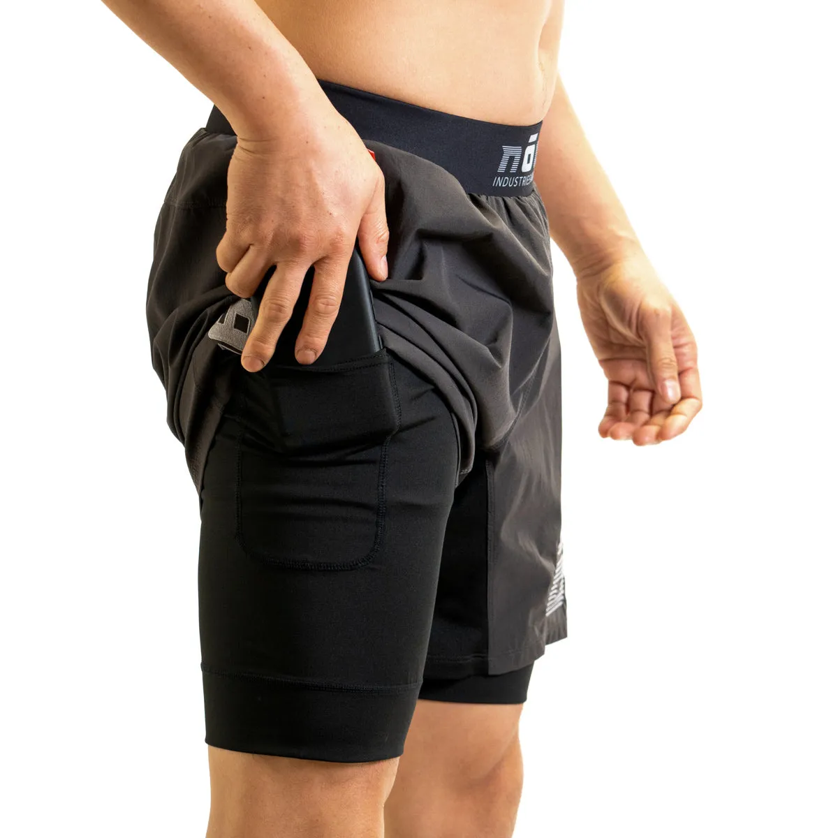Ghost 7" Premium Lined Grappling Shorts - New Jersey Gray