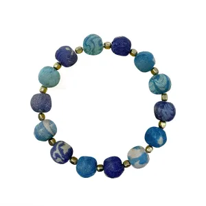 Kantha Azure Bauble Bracelet