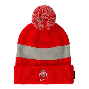 Ohio State Buckeyes Nike Sideline Beanie Pom Knit Hat