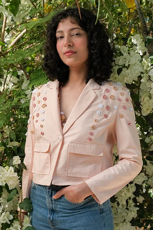 Okhai 'Revival' Pure Cotton Hand Embroidered Blazer