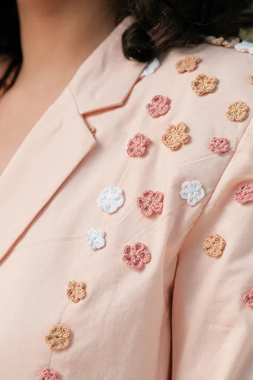 Okhai 'Revival' Pure Cotton Hand Embroidered Blazer