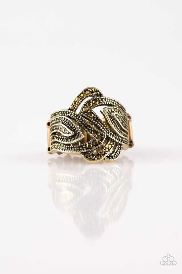 Paparazzi Ring ~ Fire and Ice - Brass