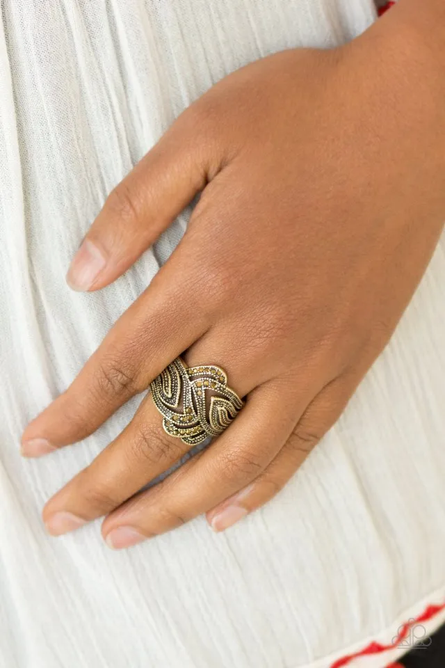 Paparazzi Ring ~ Fire and Ice - Brass