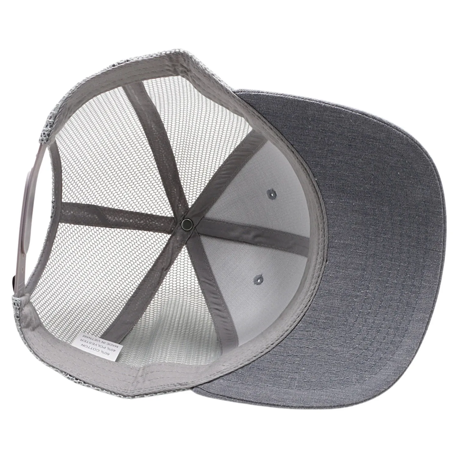 PB222H Pit Bull Cambridge Heather Gray Trucker Hat [Heather Gray/Gray]