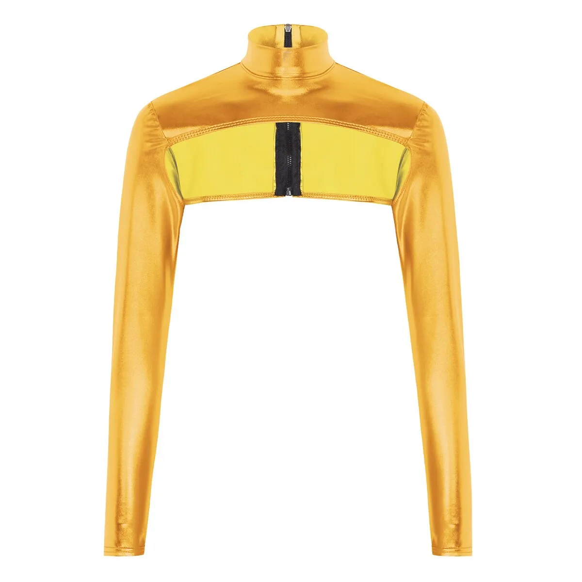 Shiny Metallic Crop Top
