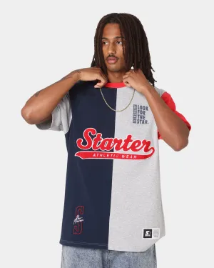 Starter Split Decision Short Sleeve T-Shirt Navy/Red