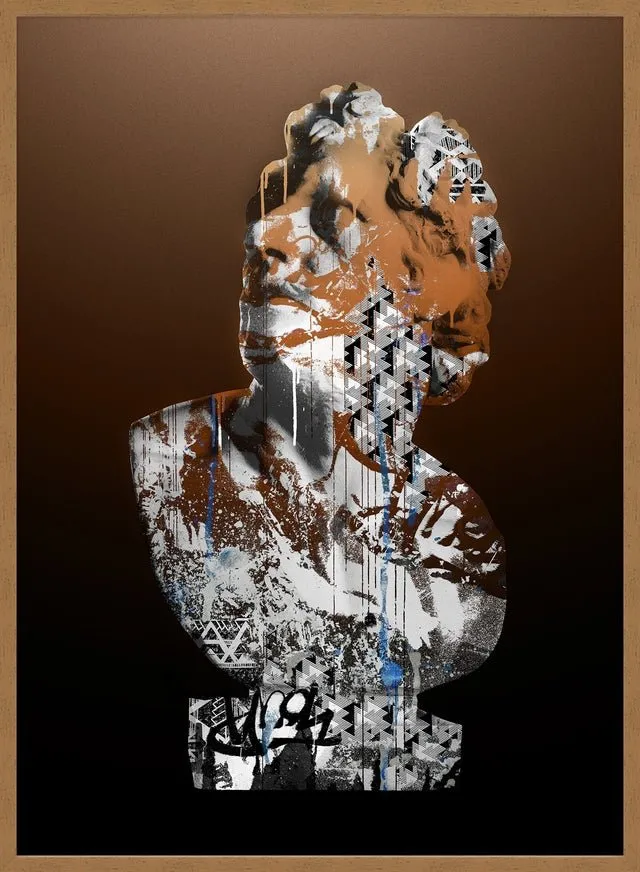 Statue 1 Graffiti Print