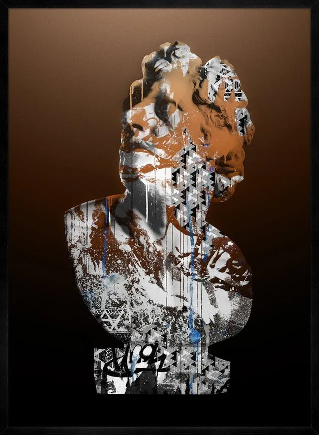 Statue 1 Graffiti Print