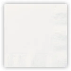 White Paper Napkins - 2 Ply - Pack of 20 - 33cm
